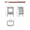 Чавунна піч Dovre 540 W