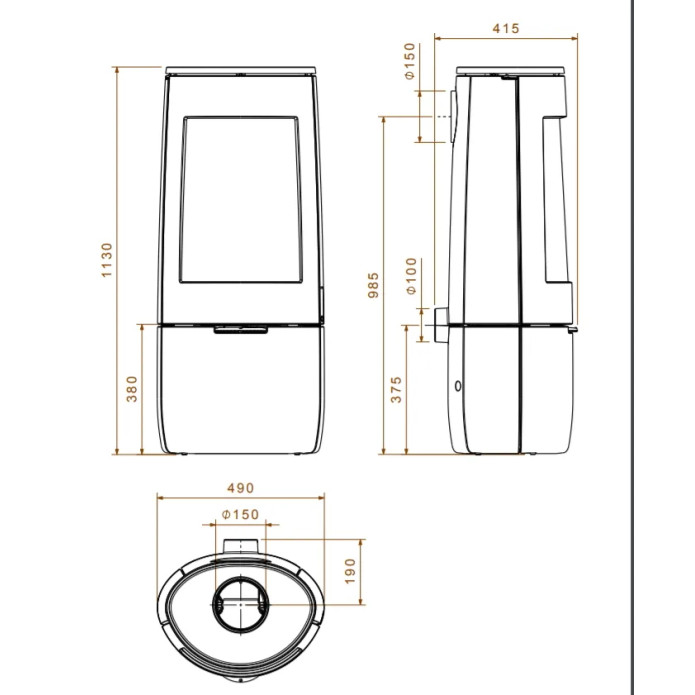 Чавунна піч Dovre BOLD 400