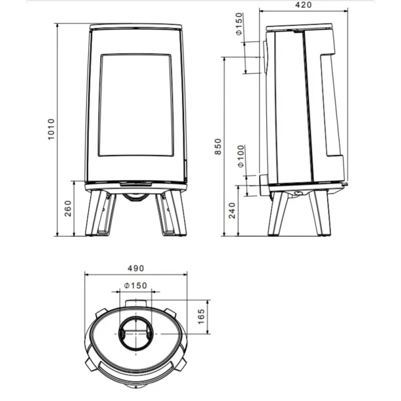 Чавунна піч Dovre BOLD 300