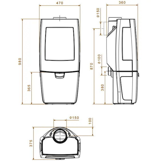 Чавунна піч Dovre Sense 203