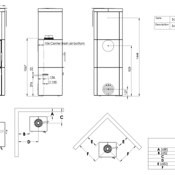 Піч-камін HETA Scan-Line 40 Soapstone Complete