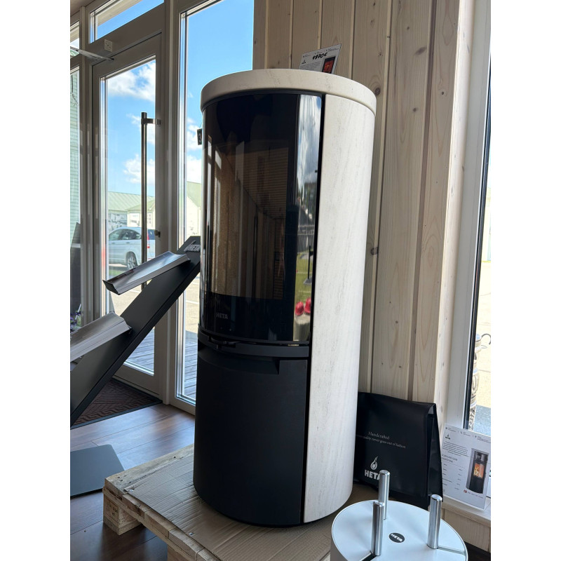 Піч-камін HETA Scan-Line 900 Limestone Glass Door
