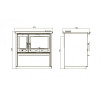 Варильна піч Plamen 850 Glas N Red
