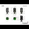Чавунна піч-камін Ravan Lira 14 кВт